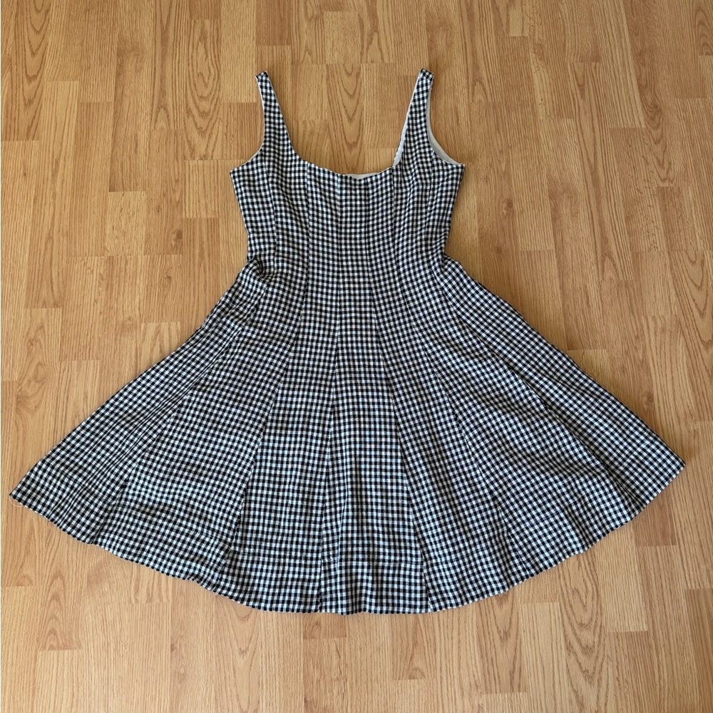 Bailey 44 Women’s Sleeveless Dress Black White Gingham Checked Spring Summer Sz2